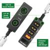 12V Regulated Voltmeter P-Tap D-Tap Splitter for ARRI|RED|Sony|Teradek |Smallhd|DJI|TILTA |SmallRig|V-Mount|Gold-Mount1/4"-20 Screw Threads, Magic Arm-Braided Kevlar Cable 17.7 inches view 3