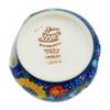 Polmedia Polish Pottery Heater UNIKAT - Sunflower Pattern Handmade in Boleslawiec Poland by Ceramika Dalia + Certificate of Authenticity view 4