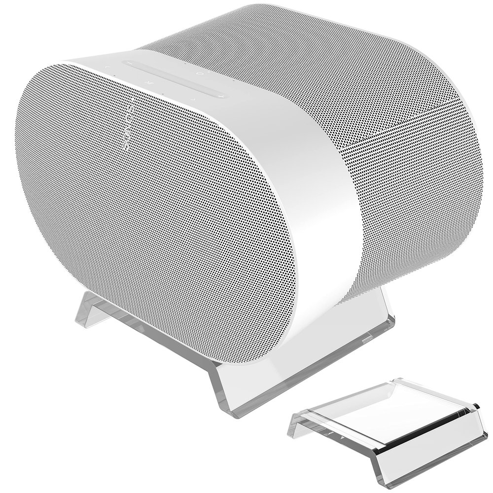 Aokicase For Sonos Era 300 Holder Sonos Era 300 Wall Mount Stand Holder Accessories with Integrated Cable Management, Smart Home Speaker Accessory Rack (Transparent, JT01) 2PSC