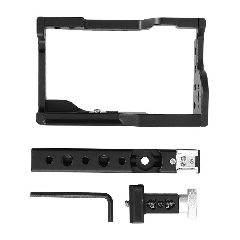 Camera Cage for A6600/ 6600/ILCE-6600 Mirrorless Camera C17 Aluminium Alloy Stabilizer Kit with Handle
