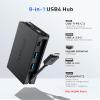 Cable Matters 8-in-1 Portable 40Gbps USB4 Hub (USB 4 Dock) Dual DisplayPort 4K@60Hz, Single DP 4K@240Hz/8K@60Hz, 100W PD, Gigabit Ethernet, Limited macOS Display Support, Thunderbolt 4 Compatible view 3