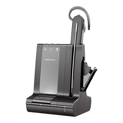 Plantronics Poly Savi 8245 Office, Unlimited Talk Time Wireless Mono Headset, Black (214900-01) (Renewed)