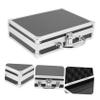 COLLBATH Aluminum Tool Storage Box with Handle Large Capacity Portable Organizer Case Multifunctional Makeup Briefcase for Home Office Travel 9.05X6.49X2.36 Inch view 2