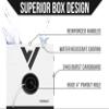 Voltive 22/2 Shielded Low Voltage Wire, Plenum CL3P, White, 500ft - 22AWG, 2 Conductors, Overall Shield, Stranded Bare Copper, UL Listed - V-1252-1 view 4