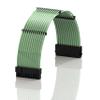 LINKUP - 30cm 24 Pin (20+4) Motherboard PSU Cable Extension 18AWG Oxygen Free Copper (OFC) Teflon Jacket Custom Mod PC w/Combs | Single Pack | 300mm - Green view 1