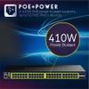 TRENDnet 52-Port Gigabit Web Smart PoE+ Switch with 10G SFP+ Ports, TPE-3524S, 410W PoE Power Budget, Lifetime Protection, Black view 4