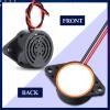 Geiserailie 36 Pcs DC 3-24V 95 dB Electronic Buzzer Active Piezo Buzzer Alarm Sounder Continuous Sound Beep, Black view 2