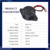 Geiserailie 36 Pcs DC 3-24V 95 dB Electronic Buzzer Active Piezo Buzzer Alarm Sounder Continuous Sound Beep, Black view 4