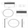 2 Inch Adjustable Lens Sleeve Stacked SM2 Threaded Rotation Mirror Frame (TG8-01) view 3