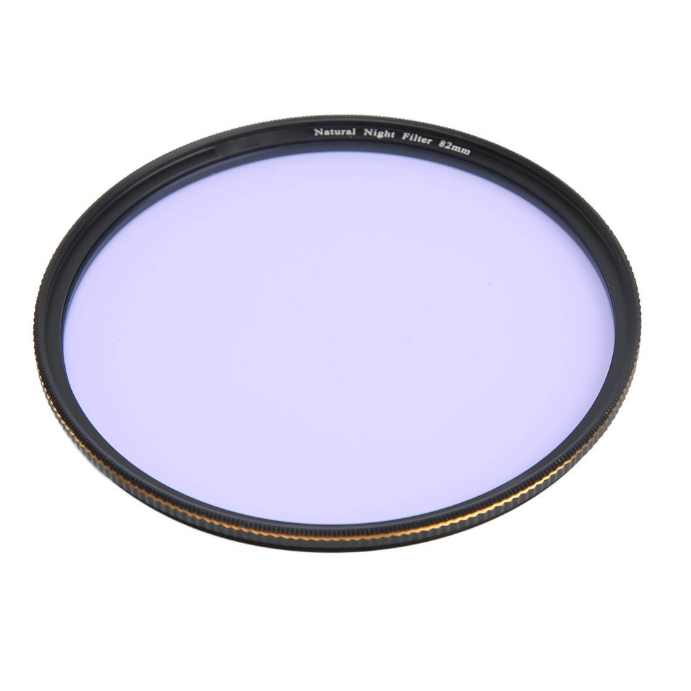Light Pollution Reduction Filter, 3.15mm Frame Night Filter Oil Proof for Star (82mm)