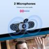 EMEET 1080P Webcam, C960 Web Camera with 2 Noise-Cancelling Microphones & Privacy Cover, 90 FOV Computer Camera, Plug & Play USB Webcam for Calls/Conference, Zoom/Skype/YouTube, Laptop/Desktop, Grey view 3