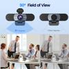 EMEET 1080P Webcam, C960 Web Camera with 2 Noise-Cancelling Microphones & Privacy Cover, 90 FOV Computer Camera, Plug & Play USB Webcam for Calls/Conference, Zoom/Skype/YouTube, Laptop/Desktop, Grey view 4