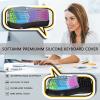 1Pcs Transparent Keyboard Cover and Rainbow Keyboard Cover for Logitech K350 MK550 MK570 Wireless Wave Keyboard view 3