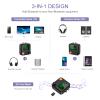 JXTZ Bluetooth 5.2 Transmitter Receiver, HiFi Bluetooth Audio Adapter with Display, Wireless Audio Adapter for Music Streaming Sound System, Headphones, TV, Support TF Card/RCA/3.5mm AUX Output view 4