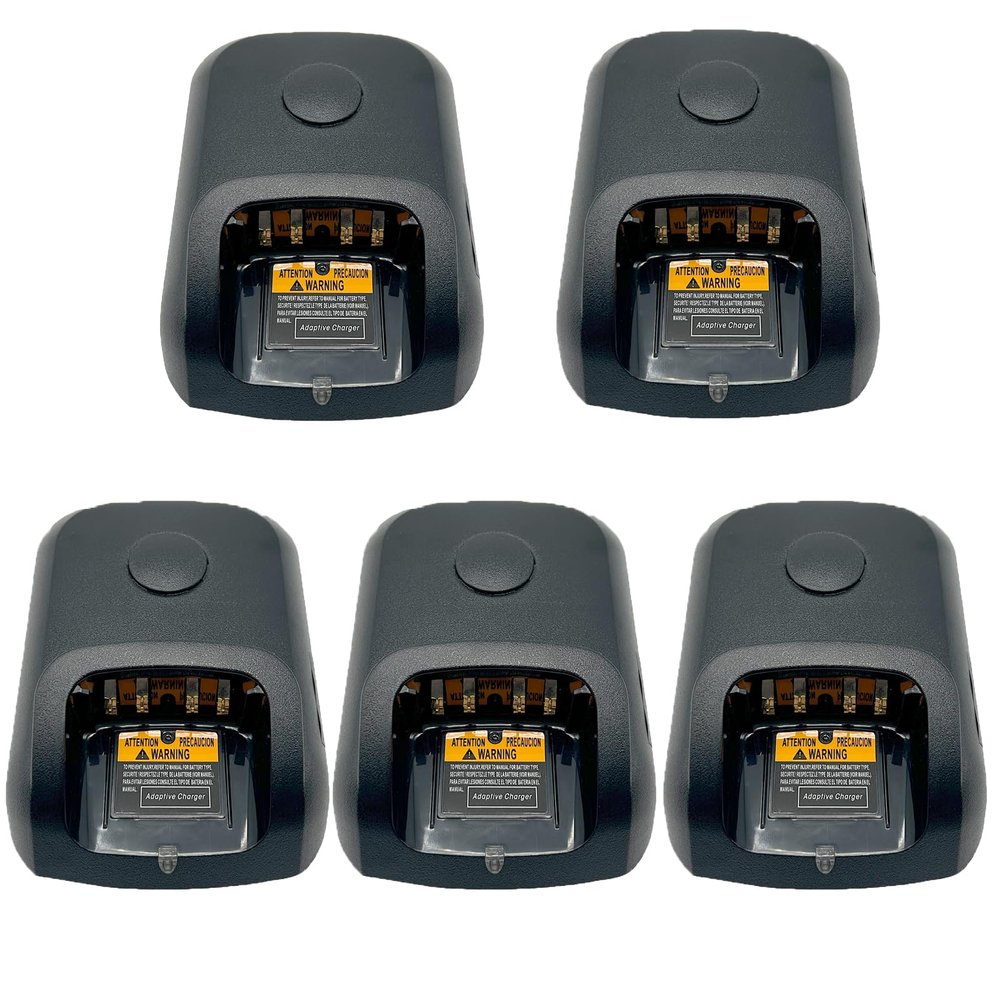 5Pack WPLN4232 Rapid Charger Base Compatible with XPR3300 XPR6550 XPR7550 APX4000 XPR6300 XPR6350 XPR6500 XPR6580 XPR7350 XPR7580 XPR3500 XPR7550e XPR7350e XPR3500e WPLN4226 WPLN4226A Without Cord