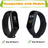12 Pack Black Bands Replacement for Mi Band 4 Mi Band 3 Strap Wrist Band Strap Bracelet for Men Women Mi 4 Watchband Accessory Pattern Mi Band 3 Smartwatch Strap Bands -Xiao mi 4 /3 Band-4 pcs view 2