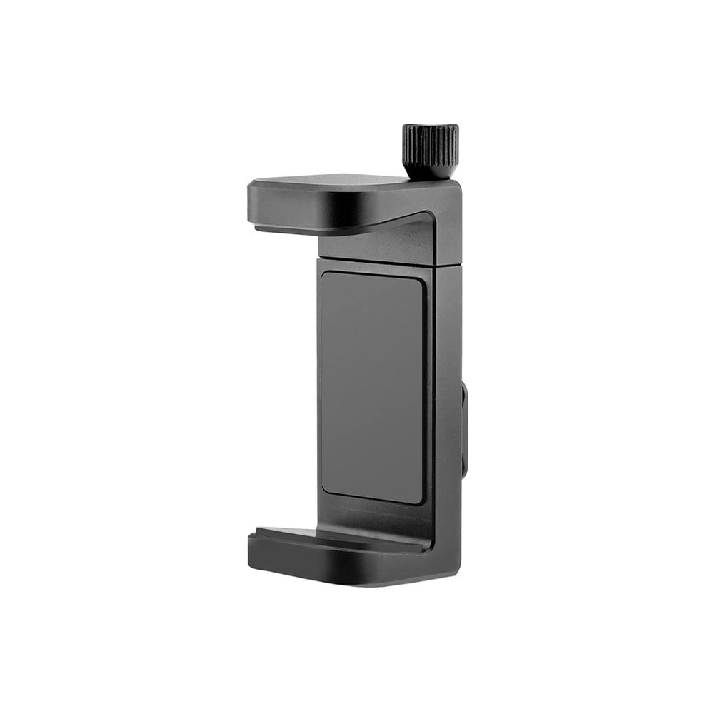 FEICHAO Universal Phone Cage Rig Handheld Grip 1/4 Thread Cold Shoe Mount for Flash Light Tripod Photography (Charging Treasure Clip)