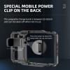 FEICHAO Universal Phone Cage Rig Handheld Grip 1/4 Thread Cold Shoe Mount for Flash Light Tripod Photography (Charging Treasure Clip) view 2