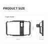 FEICHAO Universal Phone Cage Rig Handheld Grip 1/4 Thread Cold Shoe Mount for Flash Light Tripod Photography (Metal Cage) view 2