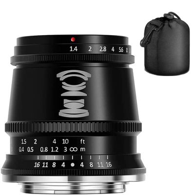 TTArtisan 17mm F1.4 APS-C Wide Angle Large Aperture Manual Focus Camera Lens Compatible with L Mount Camera Leica TTLTL2CLSigma FP