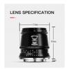 TTArtisan 17mm F1.4 APS-C Wide Angle Large Aperture Manual Focus Camera Lens Compatible with L Mount Camera Leica TTLTL2CLSigma FP view 3