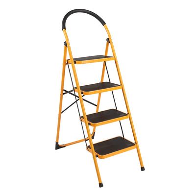 Step Ladder,Folding Step Stool,Portable Steel Step Stool Folding Portable Ladders for Home Kitchen Steel Frame with Non-Slip Wide Pedal Stepladder (4 Step)