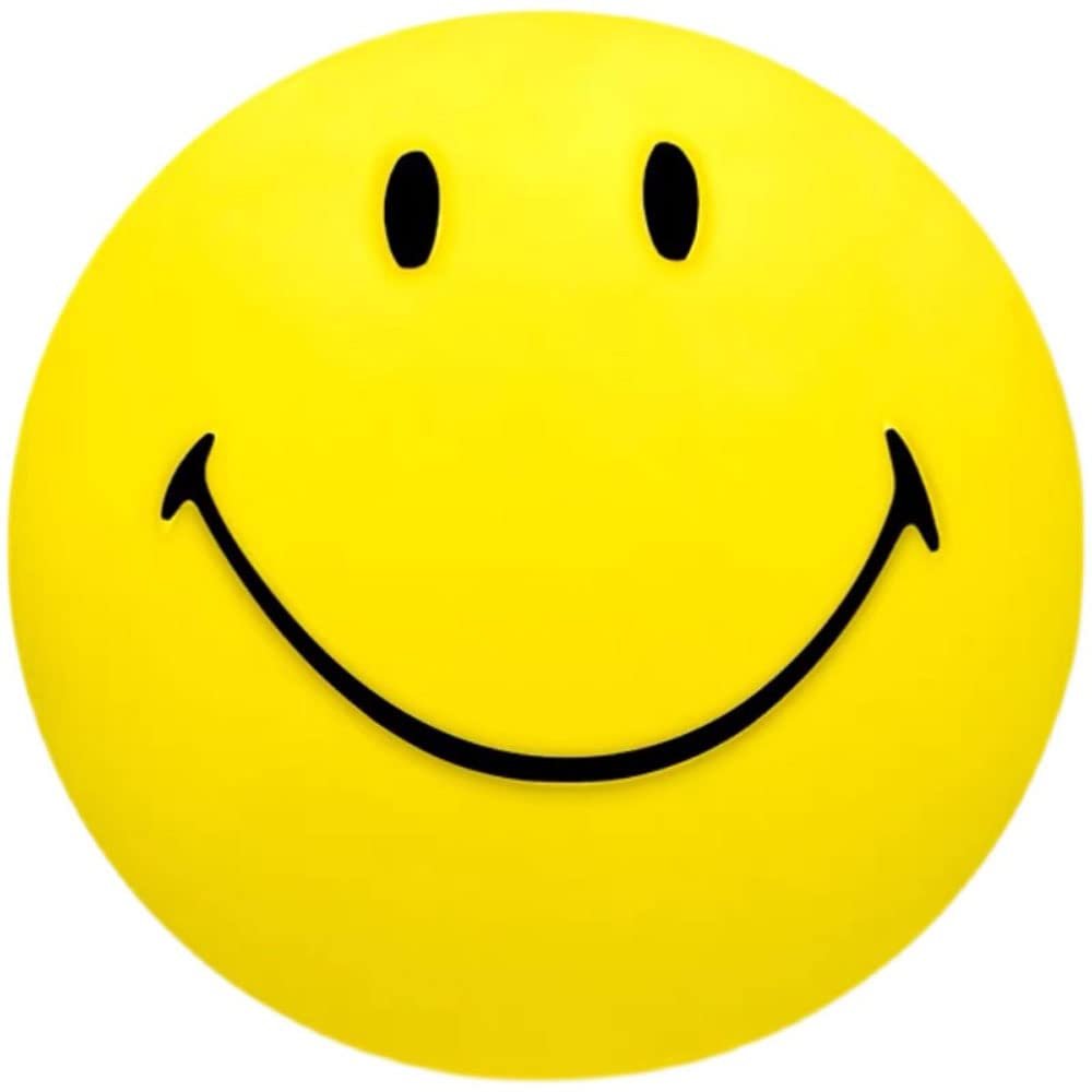 SUMESIRO Night Light for Kids Smiley Face Lamp Light Birthday Gifts for Girls Boys Plastic Nightlight Portable USB Rechargeable Night Lights for Baby Toddler Teen Bedrooms (23CM)