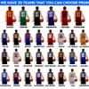 Personalized Custom Basketball Name and Number Sticker Choose Your Basketball Team Player Jerseys Waterproof Vinyl Sticker for Water Bottle Cars Laptops Phone Gifts for Women Adults Kids Boys view 2