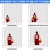 Personalized Custom Basketball Name and Number Sticker Choose Your Basketball Team Player Jerseys Waterproof Vinyl Sticker for Water Bottle Cars Laptops Phone Gifts for Women Adults Kids Boys view 4