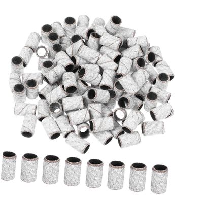 FOMIYES 100pcs Nail Drill Sanding Bands for Manicure Nail Grinding Bands Grit for Salon and