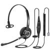 Beebang Telephone Headset with Microphone Noise Canceling for Office Landline Deskphone, with Mic Mute Volume Controller, Mono RJ9 Phone Headset for Call Center Avaya Polycom Nortel view 1