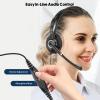 Beebang Telephone Headset with Microphone Noise Canceling for Office Landline Deskphone, with Mic Mute Volume Controller, Mono RJ9 Phone Headset for Call Center Avaya Polycom Nortel view 2