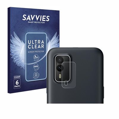 Savvies Screen Protector compatible with Nokia XR21 (ONLY Camera) Protection Film Clear 6-Pack