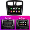 GOJOHO for Renault Sandero Radio 2014-2019 Car Stereo Wireless/Wired Carplay Android Auto 4GB 64GB with 9 Inch IPS Touchscreen GPS Navigation for Car Head Unit Built-in DSP with Free Backup Camera view 2
