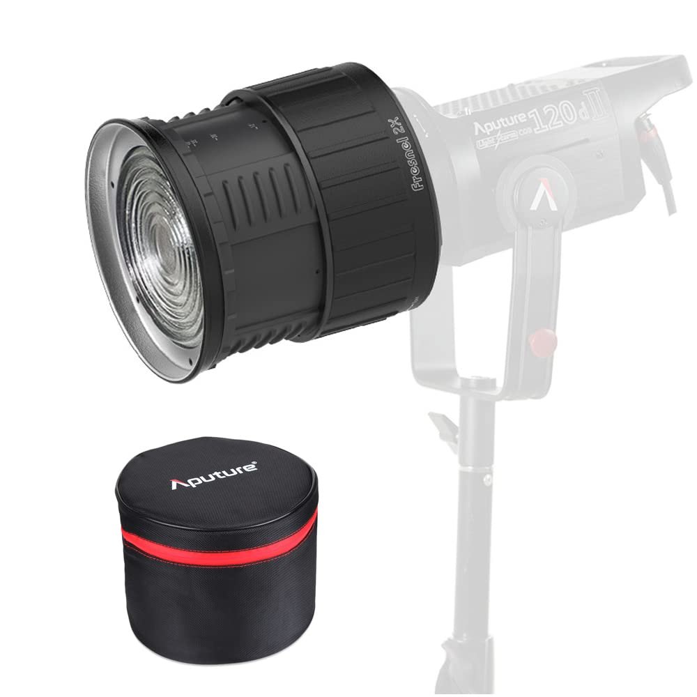 Aputure Fresnel 2X,Fresnel ii 2 Lens Mount for Aputure 300D Mark II,120D Mark 2, 300D,120D amaran 300c 150c and Other Bowen-S Mount Continuous Lights Lens