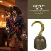 Captain Pirate Hook Costume - Plastic Hooks Pirate Party Set for Halloween Decoration & Cosplay view 4