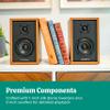 Electrohome Berkeley 2.0 Stereo Powered Bookshelf Speakers with Built-in Amplifier and 3" Drivers for Turntable, TV, PC and Wireless Music Streaming Featuring Bluetooth 5, RCA and Aux (EB20) view 4