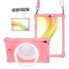 SGTD Case Cover Kids Case Compatible with Lenovo Smart Tab M8 HD 8" TB-8505F/8505X/8705F,Soft Silicone Lightweight Case,with Hand Strap Shoulder Belt Rotatable Stand Cover Tablet Cover (Color : Pink) view 1