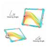 Case Cover Kids Case Compatible with Lenovo Smart Tab M8 HD 8" TB-8505F/8505X/8705F,Soft Silicone Lightweight Case,with Hand Strap Shoulder Belt Rotatable Stand Cover Tablet Cover ( Color : Blue pink view 3