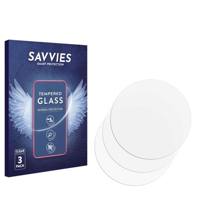 savvies Armoured Glass 3-Pack Compatible with Casio G-Shock GBD-H2000 Tempered Glass Screen Protector [Shockproof, 9H Ultra Hard]