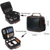 KYALOU Electronics Travel Organizer, Large Electronic Accessories Cable Case with Adjustable Dividers, Waterproof Tech Storage Bag Gifts with Double Layers for Cord, Charger, Power Bank - Black view 3