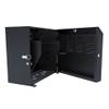 NavePoint 8U Vertical Server Rack Enclosure, Low Profile, 15.7" Deep, Max Weight Capacity 132lbs - 8U Network Cabinet Vertical Wall Mount, Perforated, Black view 3