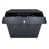 NavePoint 8U Vertical Server Rack Enclosure, Low Profile, 15.7" Deep, Max Weight Capacity 132lbs - 8U Network Cabinet Vertical Wall Mount, Perforated, Black view 4