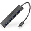 Plugable USB C to USB Adapter Hub, 4 Port USB 3.0 Hub, USB Splitter for Laptop, Compatible with Windows, MacBook Pro/Air, iPad Pro, Surface Pro, Chromebook, Linux, Android, Charging Not Supported view 1