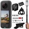 Insta360 X3 Bike Bundle- Waterproof 360 Action Camera with 1/2" 48MP Sensors, 5.7K 360 HDR Video, 72MP 360 Photo, 4K Single-Lens, 2.29" Touchscreen|Includes Bike Bundle, Selfie Stick, Lens Cap&512GB view 1