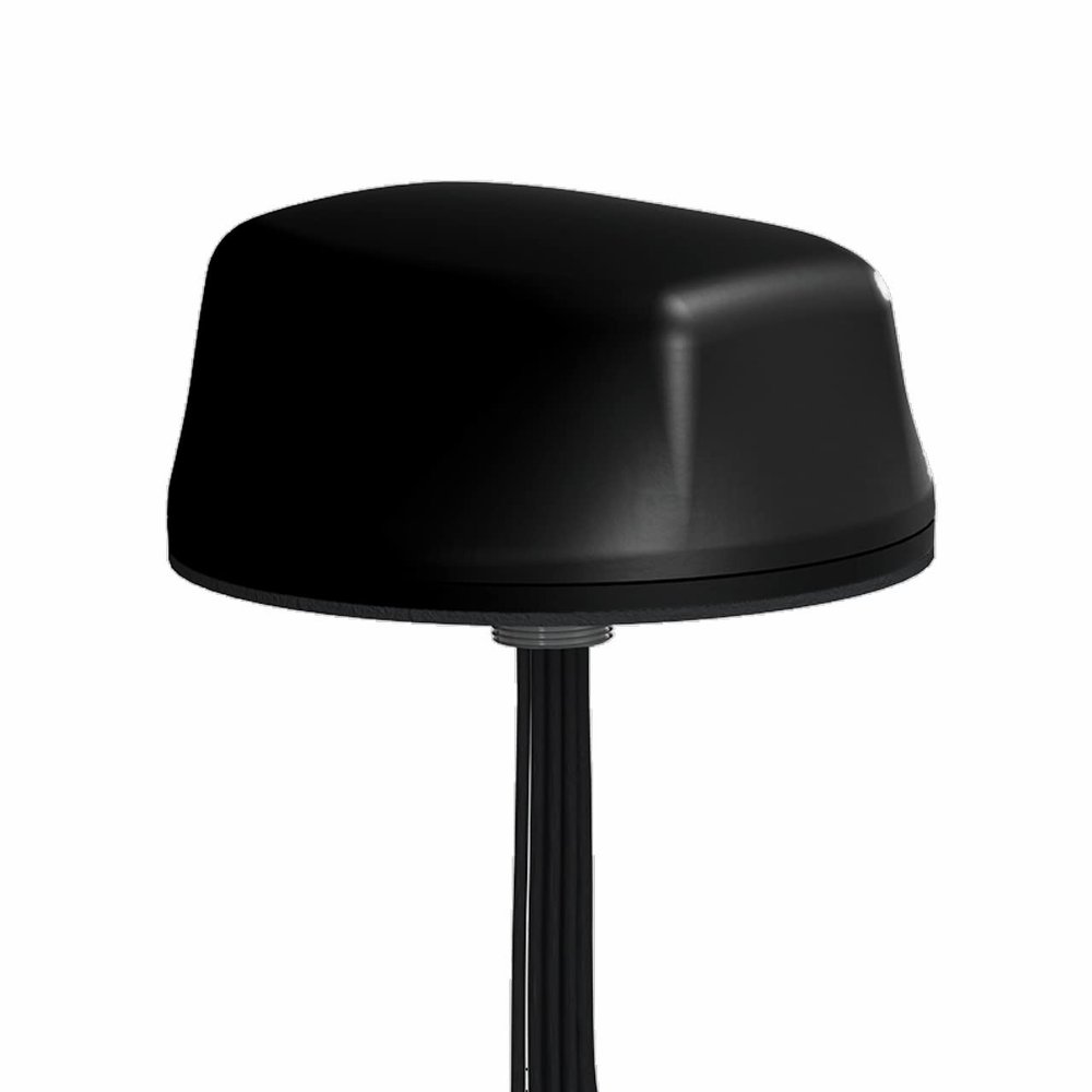 Mobile Mark LTMG508 5 Cables: Two 5G, Two WiFi, & One GNSS Global LTE 5G-Ready Antenna, Thread Mount, Black, SMA, 15ft (White)