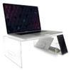 AHANICORN Acrylic Laptop Stand for Desk, Bed, and Coffee Tables with Detachable Phone Stand Compatible with 16 Inch MacBook Pro view 1