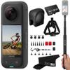 Insta360 X3 Bike Bundle- Waterproof 360 Action Camera with 1/2" 48MP Sensors, 5.7K 360 HDR Video, 72MP 360 Photo, 4K Single-Lens, 2.29" Touchscreen|Includes Bike Bundle, Selfie Stick, Lens Cap&256GB view 1