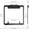 Backup Camera Frame License Plate HD Night Vision Rear View 170 Angle Waterproof Compatible with Dual Car Radio XDVD179BT XVM1000UI DCPA71W DCPA901 DM620N DM70MIR DM90MIR DMCPA70 DV622 DV712 DV715B view 4