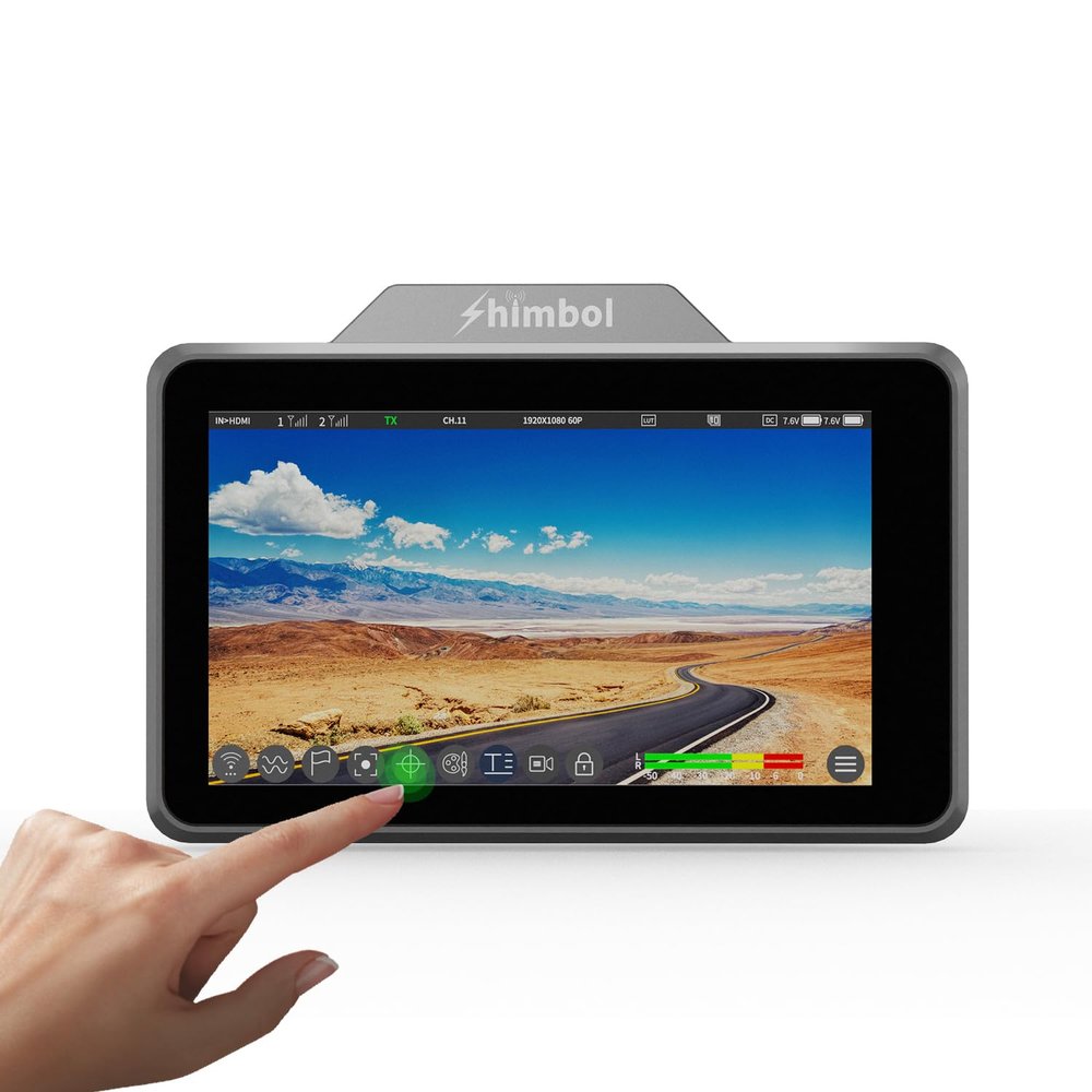 Shimbol ZO600M 5.5 inch 1000 nit DSLR Camera Field Monitor with Wireless Free Switched Transmitter or Receiver Low Latency HDR Video Recording and Playback